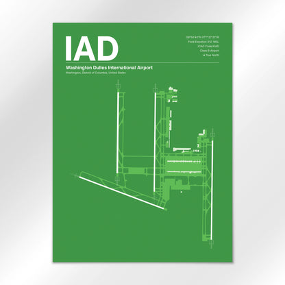 IAD | Washington - Overland Green - 18×24" - No Frame