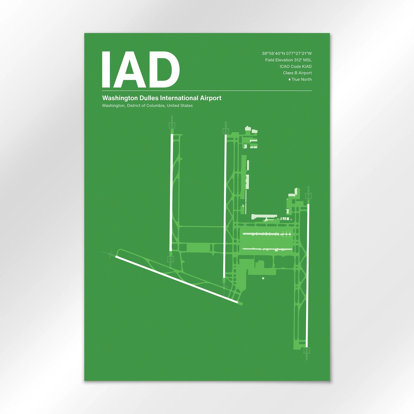 IAD | Washington - Overland Green - A2 - No Frame