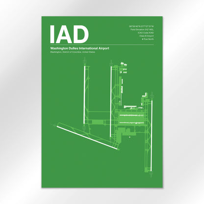 IAD | Washington - Overland Green - A2 - No Frame