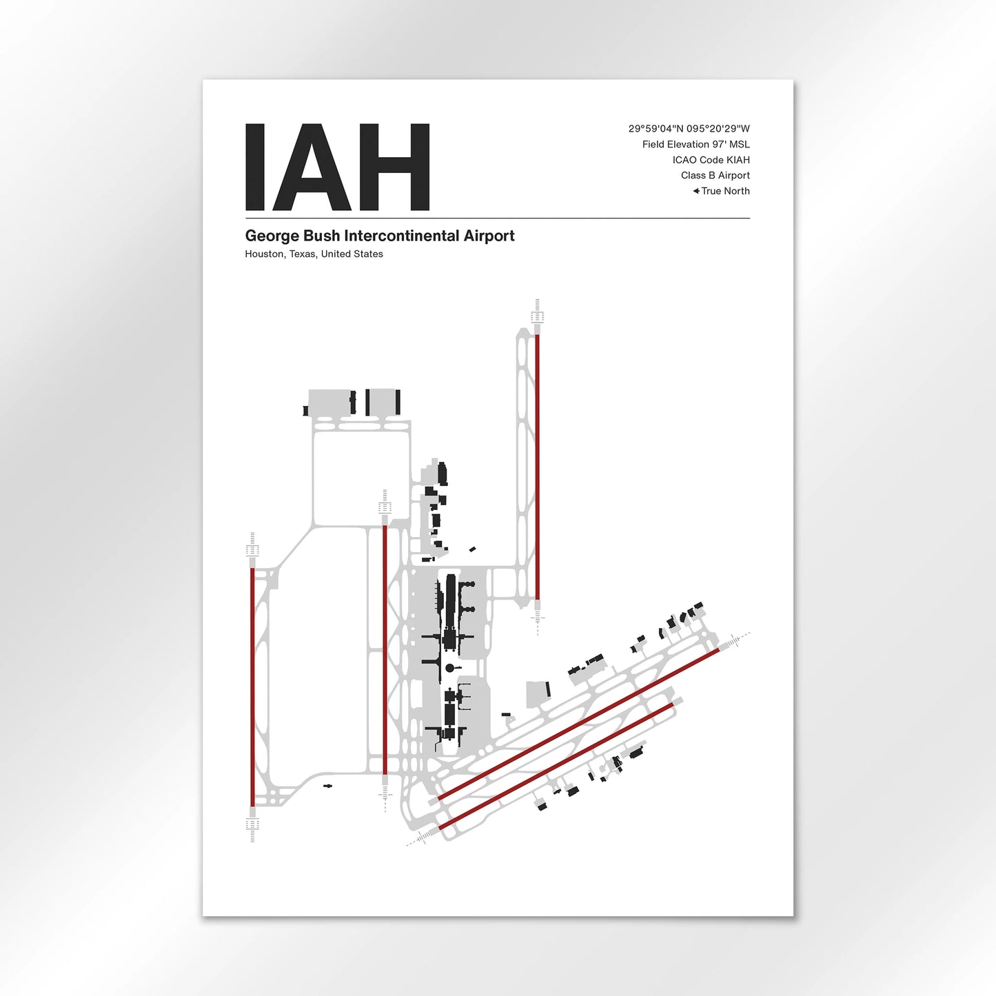 IAH | Houston - Mid - Century Modern - A1 - No Frame