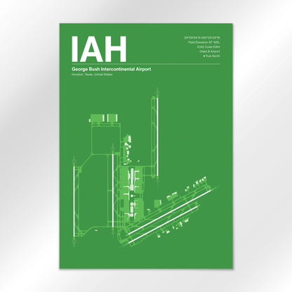 IAH | Houston - Overland Green - A3 - No Frame