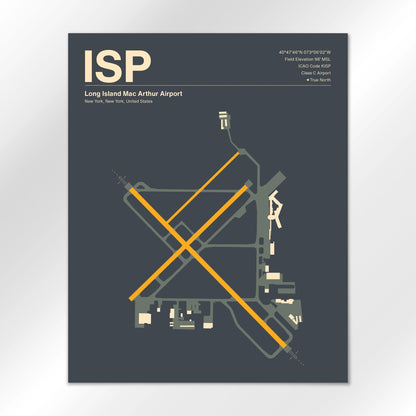 ISP Airport Diagram