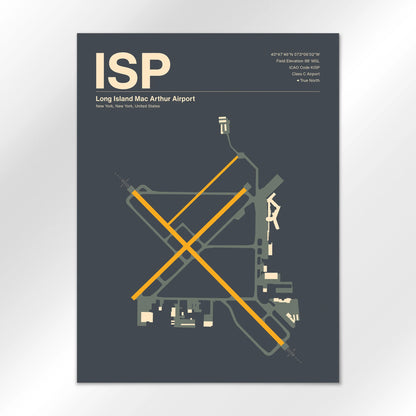 ISP Airport Diagram