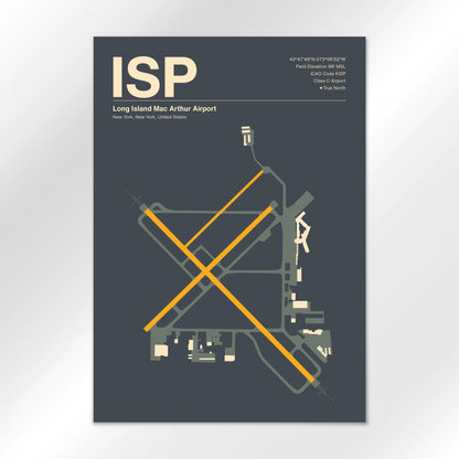 ISP Airport Diagram