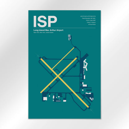 ISP Airport Diagram