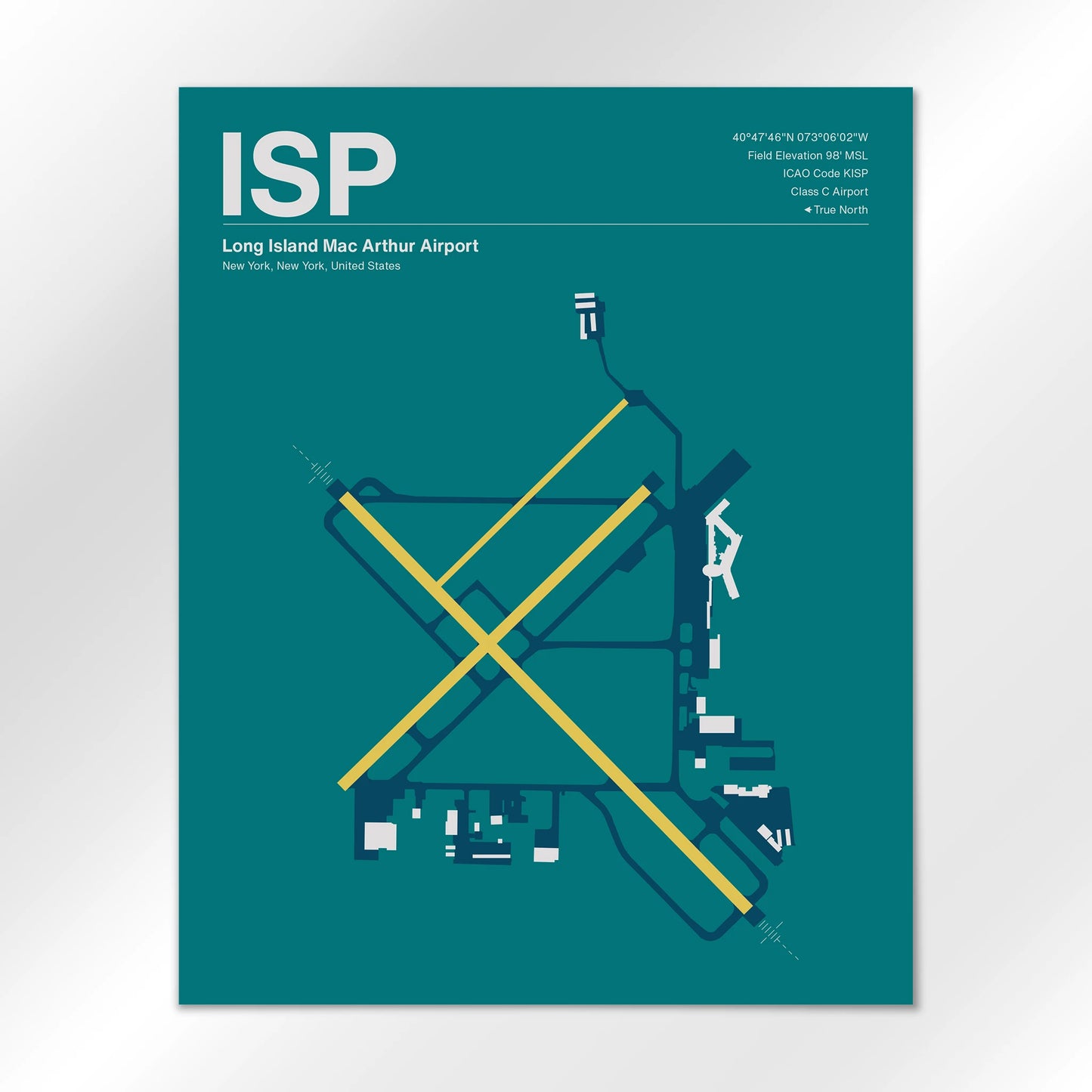 ISP Airport Diagram