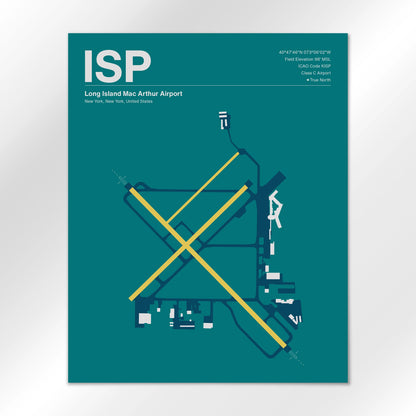 ISP Airport Diagram