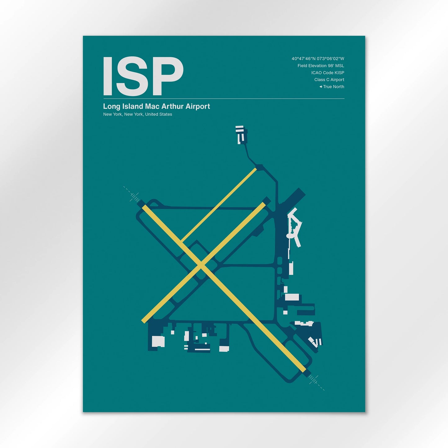 ISP Airport Diagram