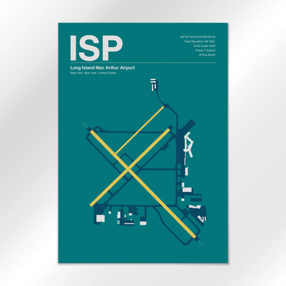 ISP Airport Diagram