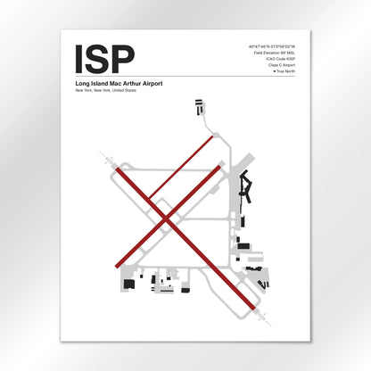 ISP Airport Diagram