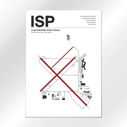 ISP Airport Diagram
