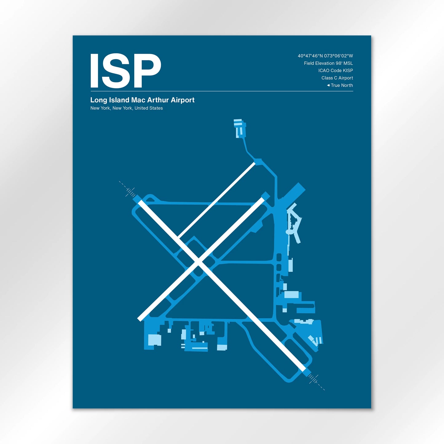 ISP Airport Diagram