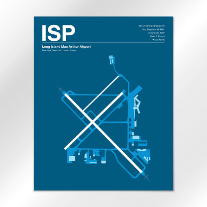 ISP Airport Diagram