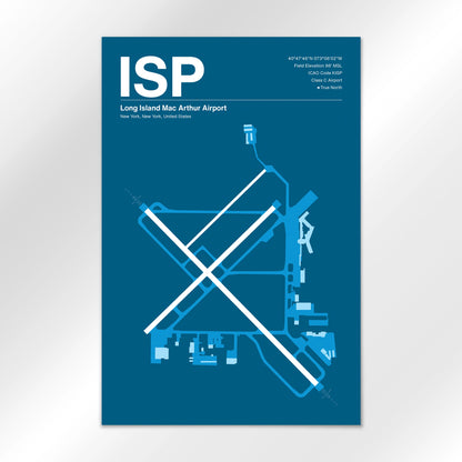 ISP Airport Diagram