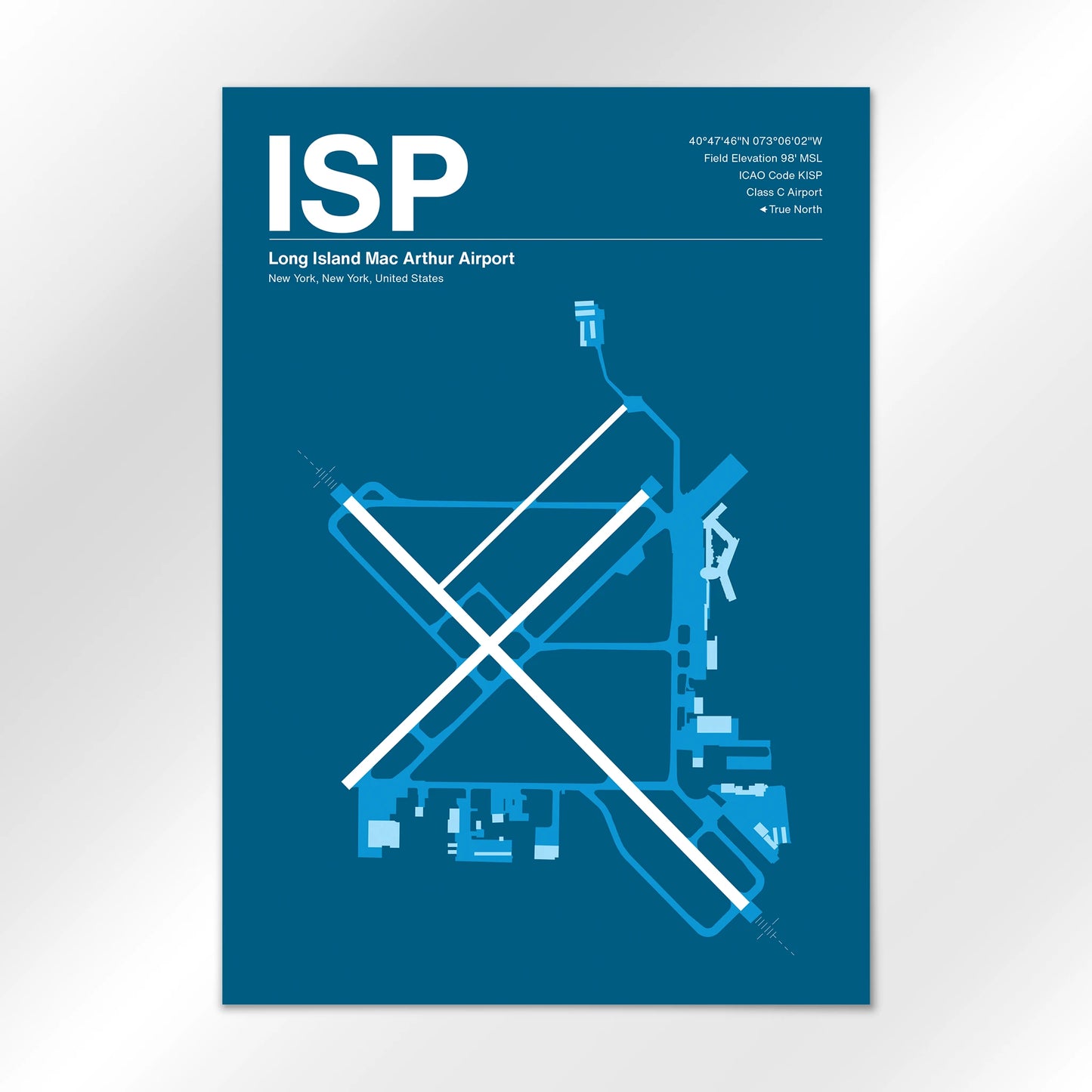 ISP Airport Diagram
