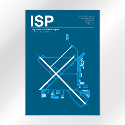 ISP Airport Diagram