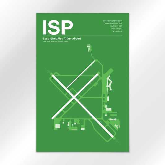 ISP Airport Diagram