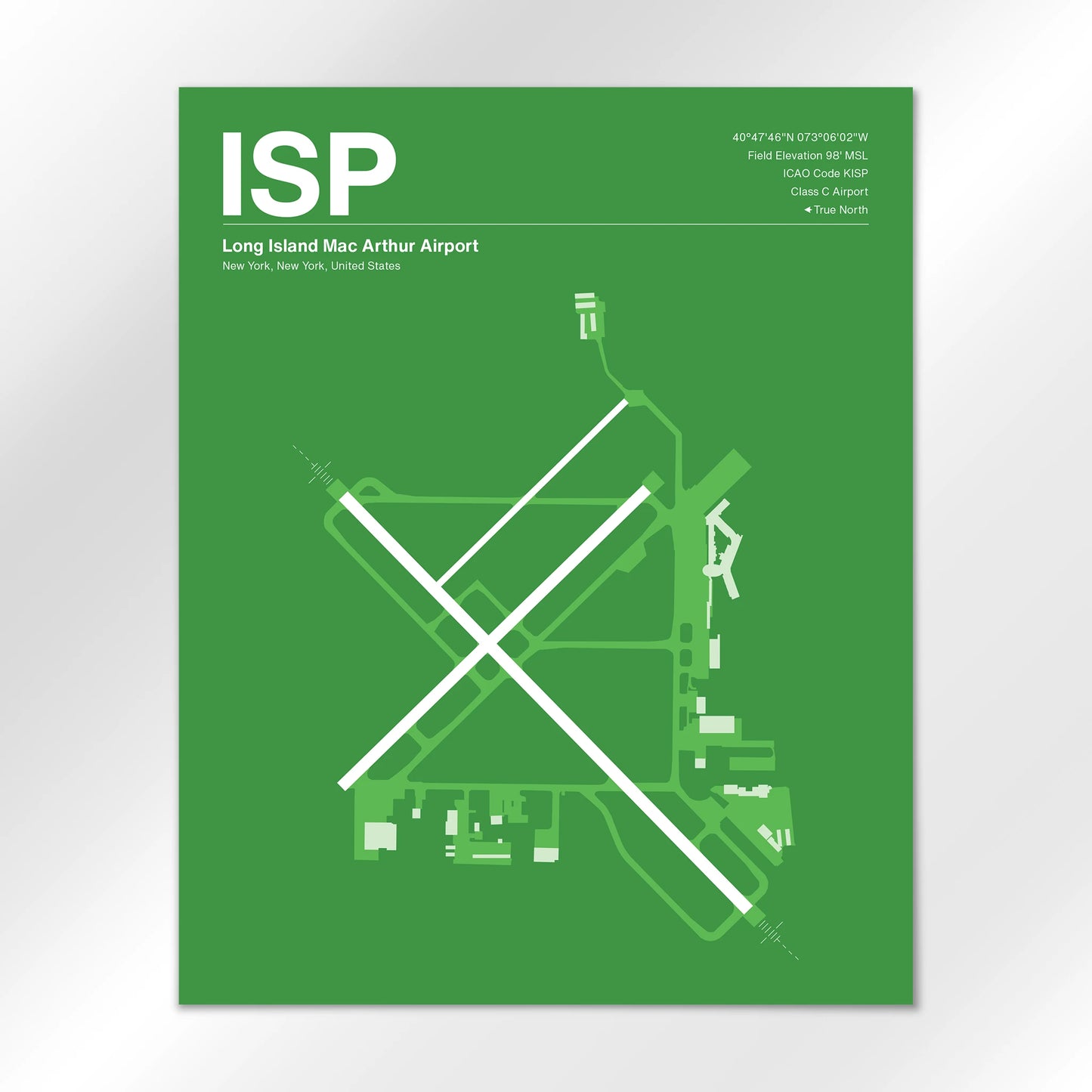 ISP Airport Diagram