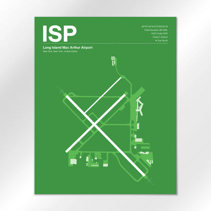 ISP Airport Diagram