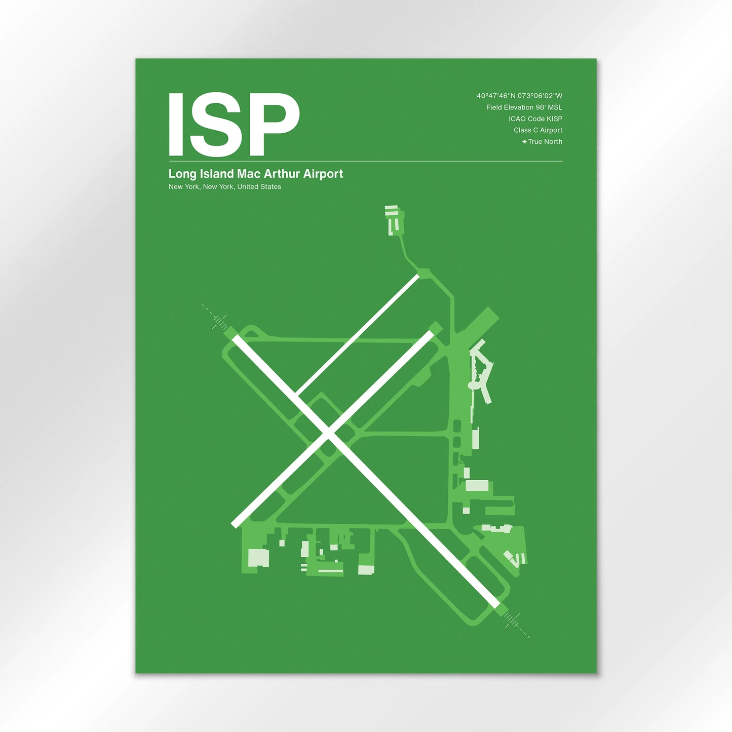ISP Airport Diagram