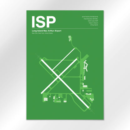 ISP Airport Diagram