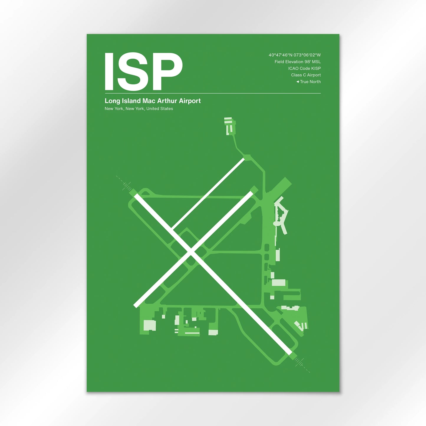 ISP Airport Diagram