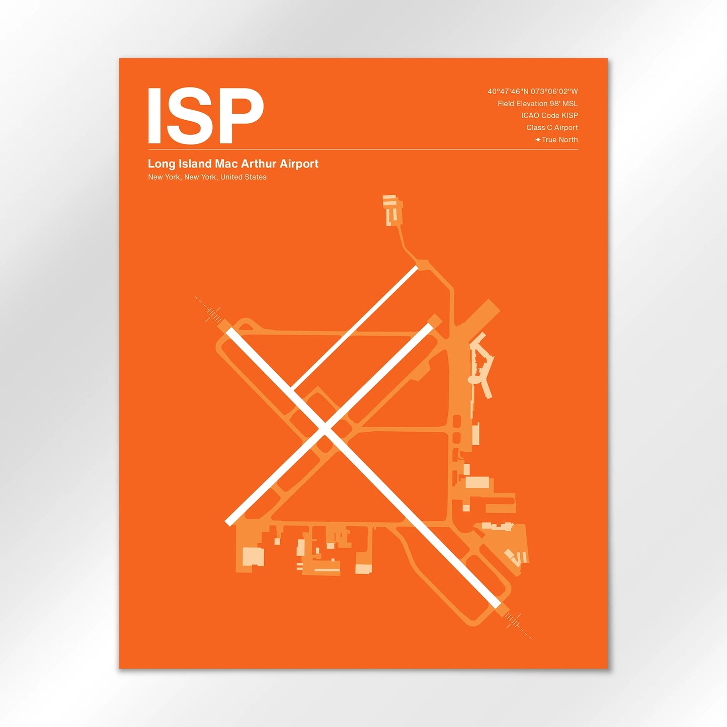 ISP Airport Diagram