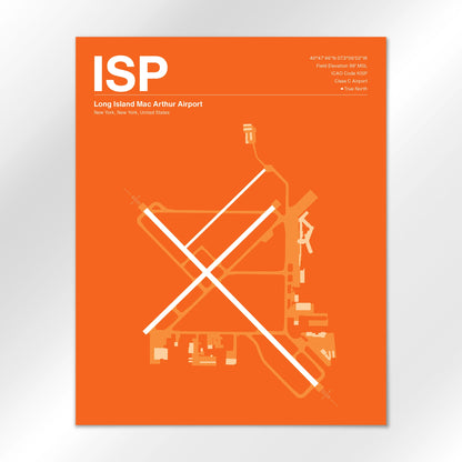 ISP Airport Diagram
