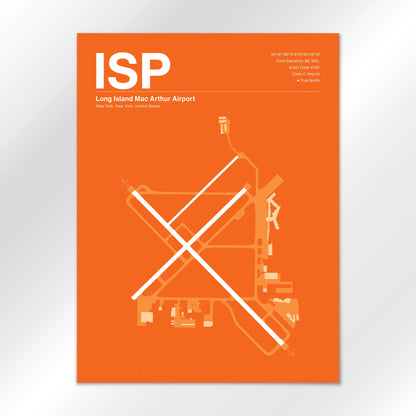 ISP Airport Diagram