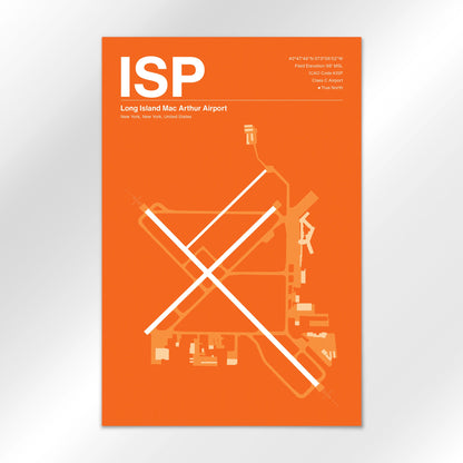 ISP Airport Diagram