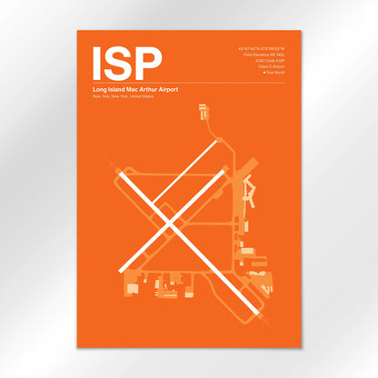 ISP Airport Diagram