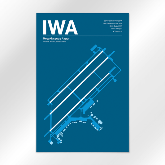 IWA | Phoenix - Skyline Blue - 12×18" - No Frame