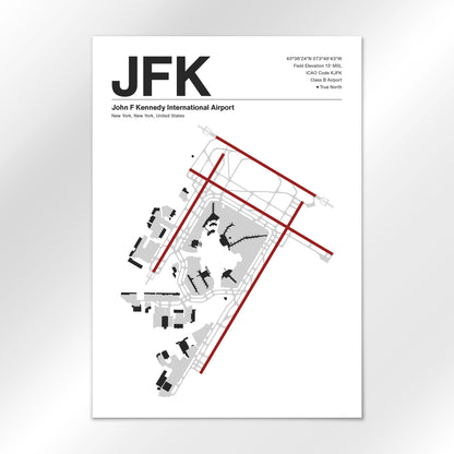 JFK | New York - Mid - Century Modern - A1 - No Frame