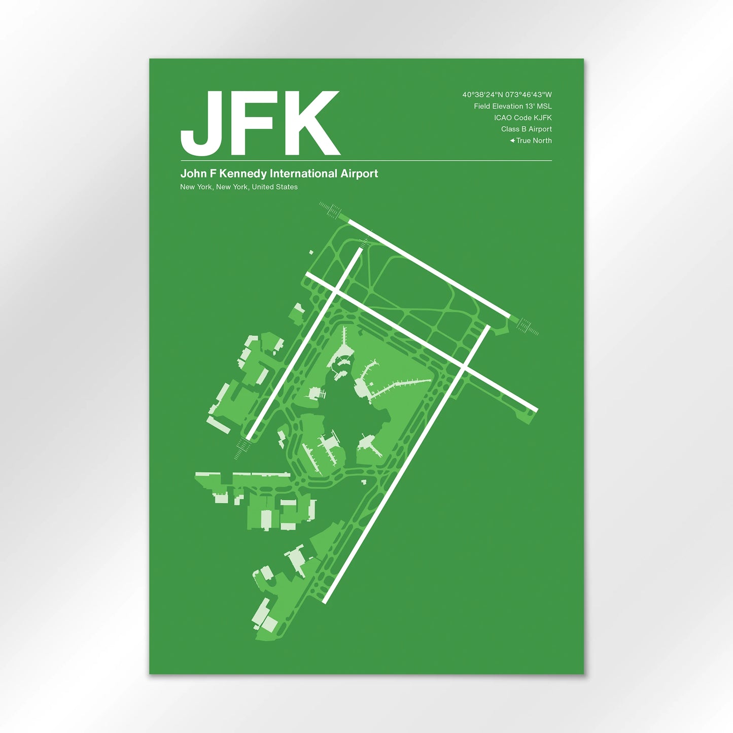JFK | New York - Overland Green - A1 - No Frame