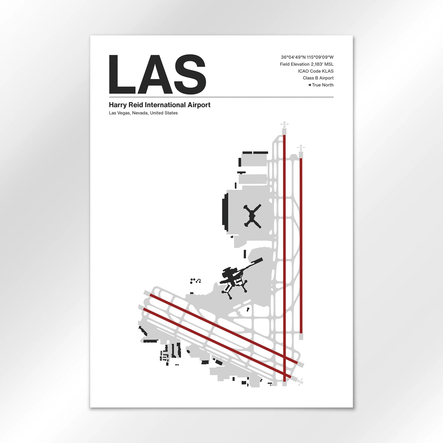 LAS | Las Vegas - Mid - Century Modern - A1 - No Frame