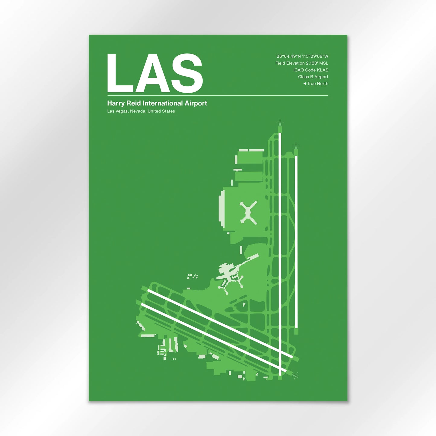 LAS | Las Vegas - Overland Green - A1 - No Frame
