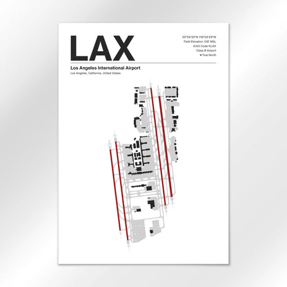 LAX | Los Angeles - Mid - Century Modern - A3 - No Frame