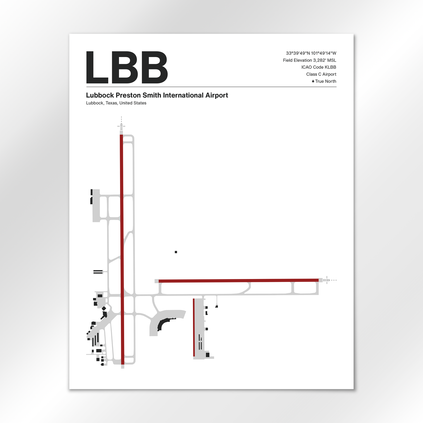 LBB Airport Diagram