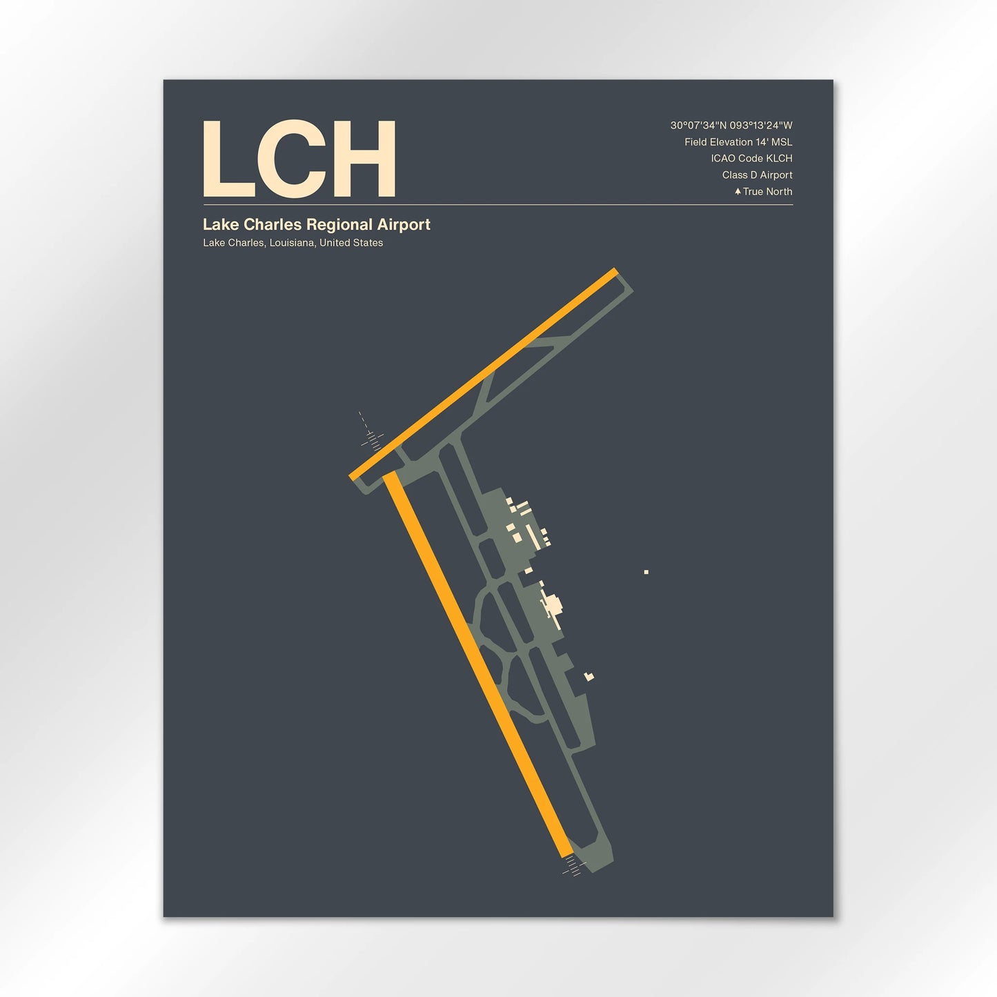 LCH Airport Diagram