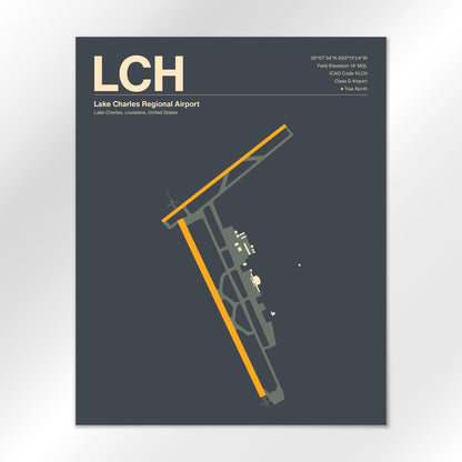 LCH Airport Diagram
