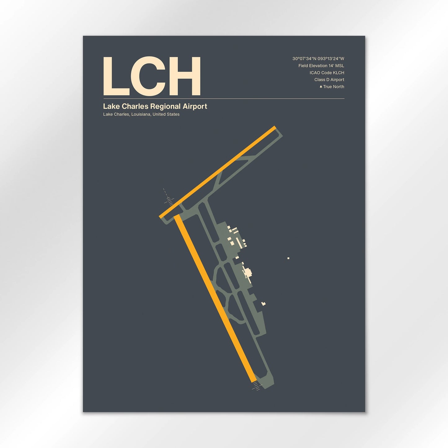 LCH Airport Diagram