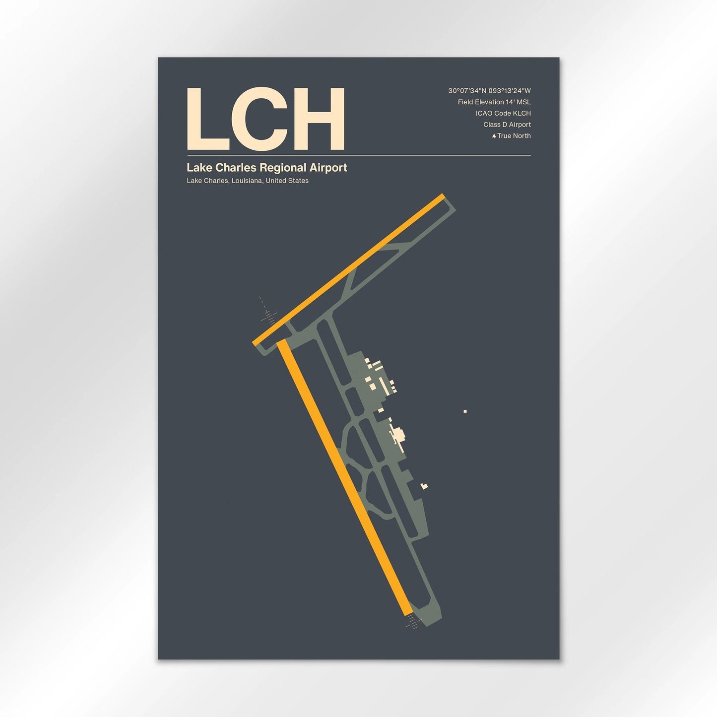 LCH Airport Diagram