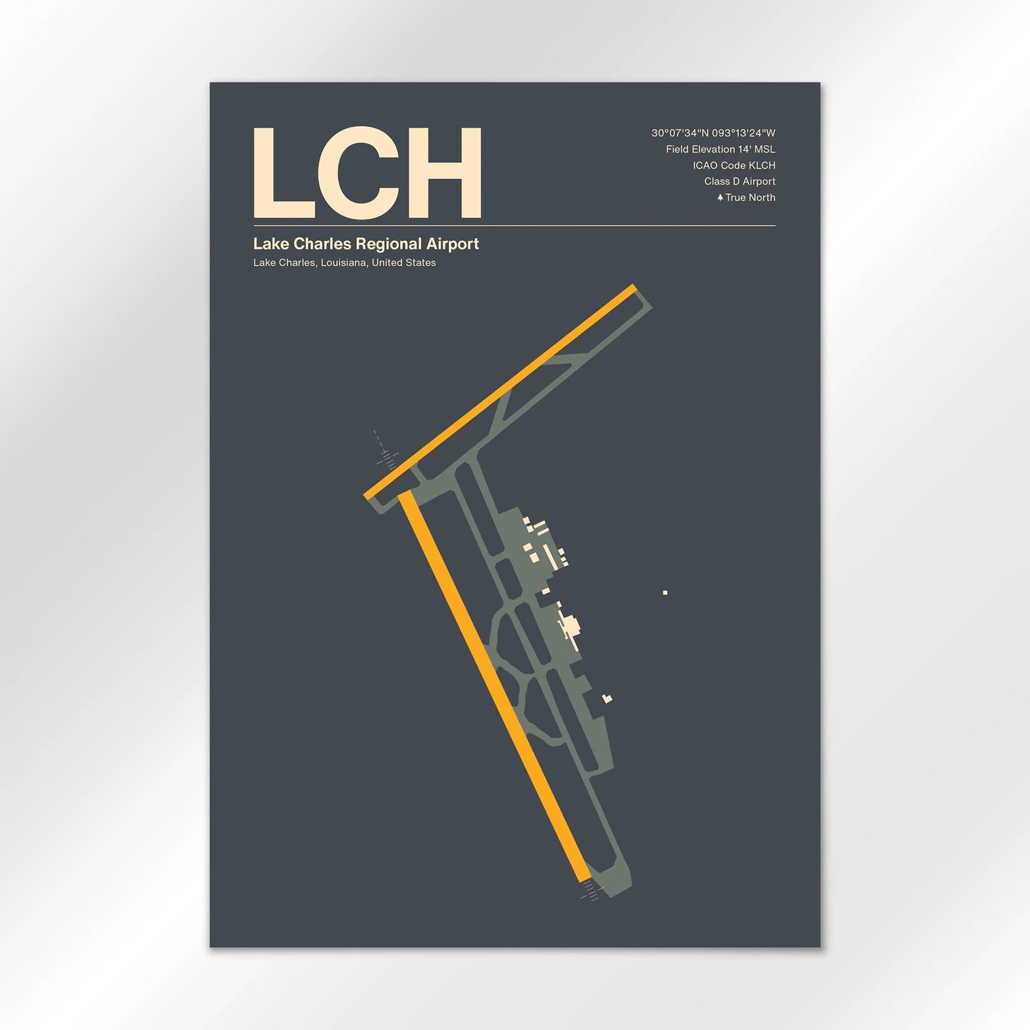 LCH Airport Diagram