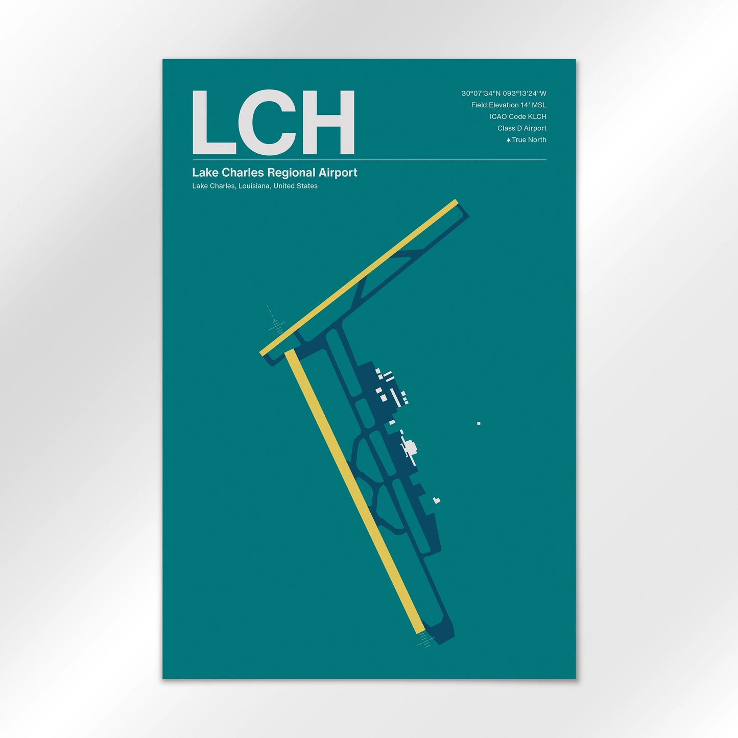 LCH Airport Diagram
