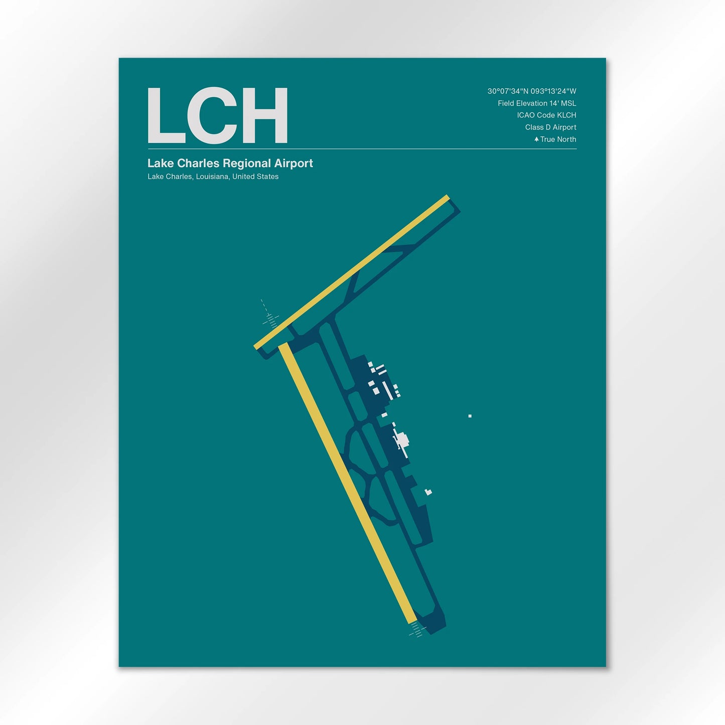 LCH Airport Diagram