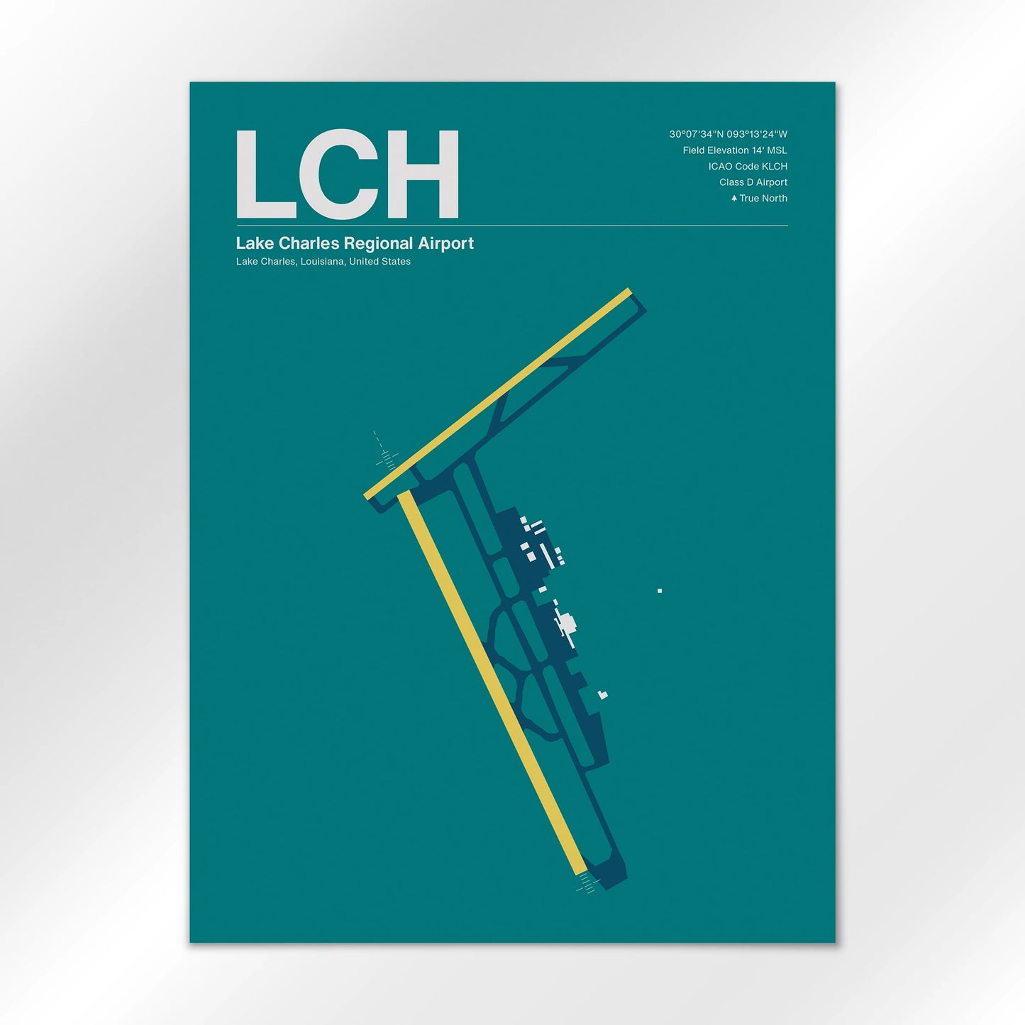 LCH Airport Diagram