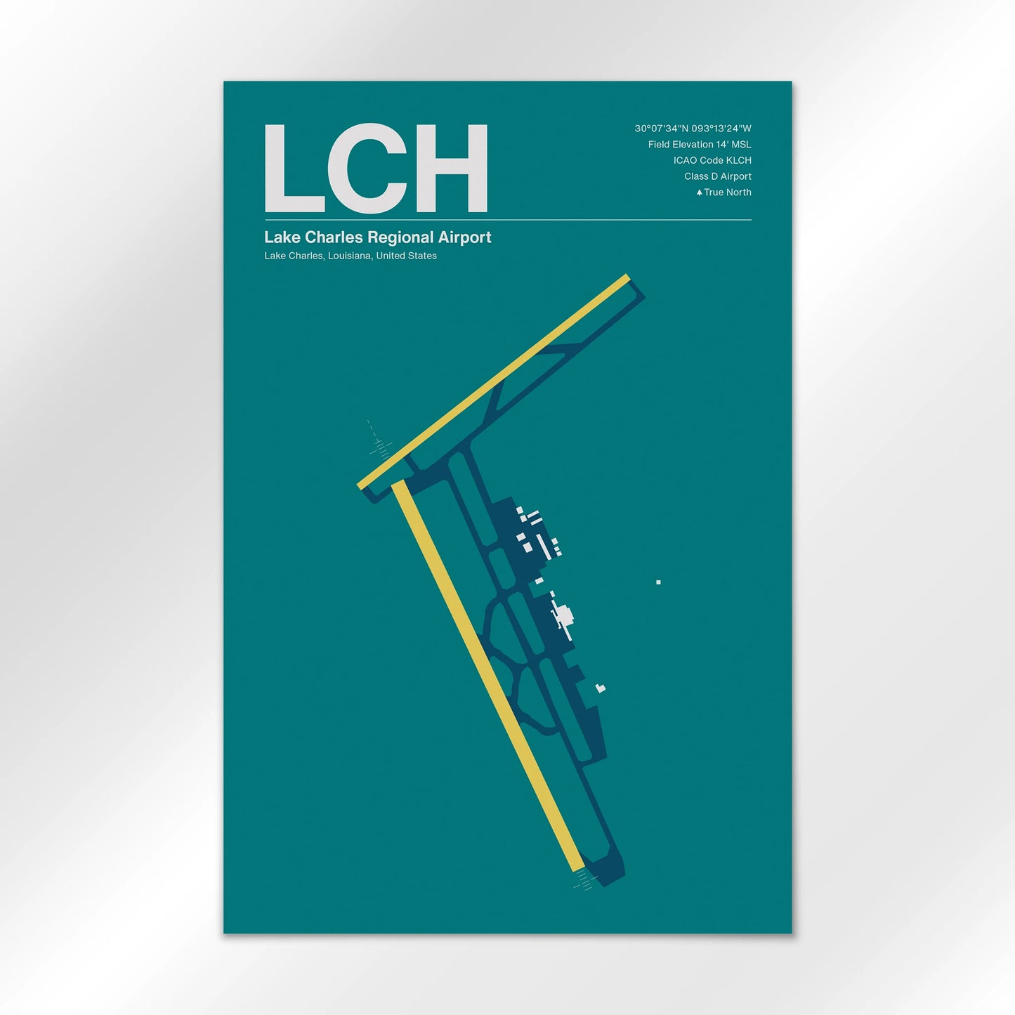 LCH Airport Diagram