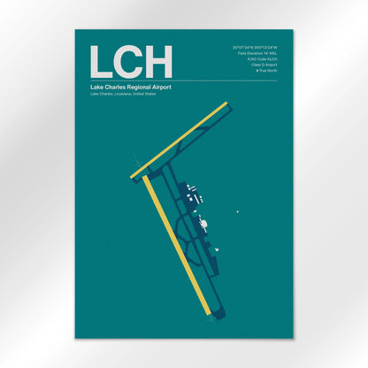 LCH Airport Diagram