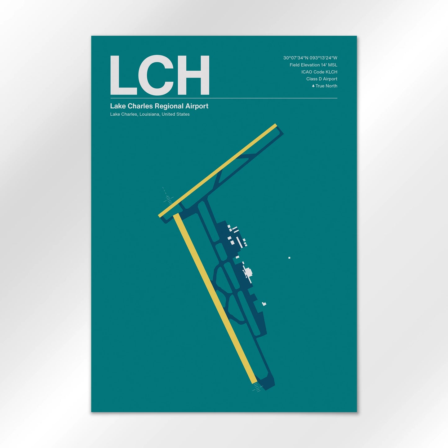 LCH Airport Diagram