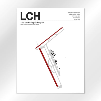 LCH Airport Diagram